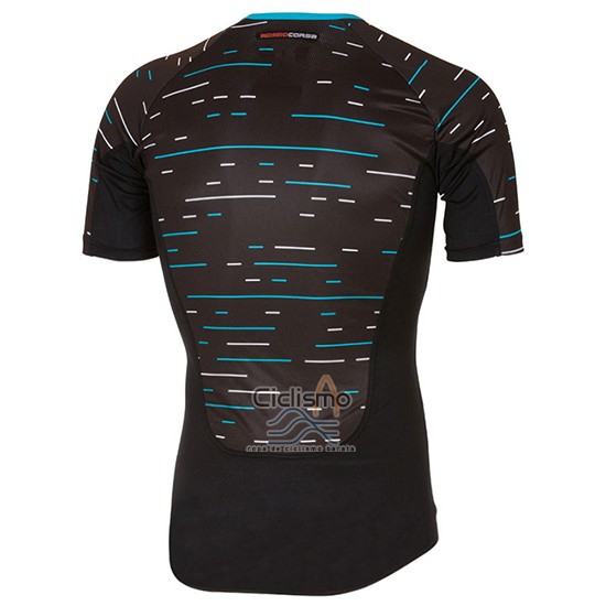 Sky Ropa Ciclismo Culotte Corto 2017 Mangas Cortas Negro y Azul Claro